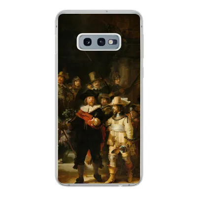 Produktbild von MuchoWow® Handyhülle Schutzhülle Hülle für Samsung Galaxy S10e Die Nachtwache - Gemälde von Rembrandt van Rijn Silikon Softcase Handy Hülle - Handy