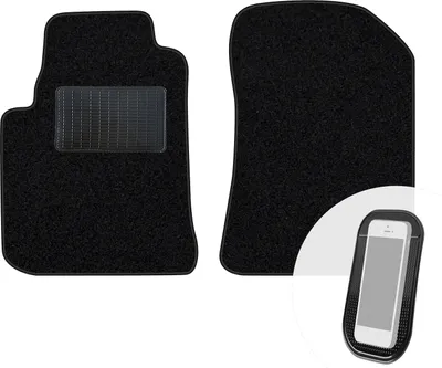 Produktbild von moto-MOLTICO Vorne Fußmatten Auto Velours Autoteppiche Schwarz Automatten Set 2-teilig passend für Rover 400 1995-2000