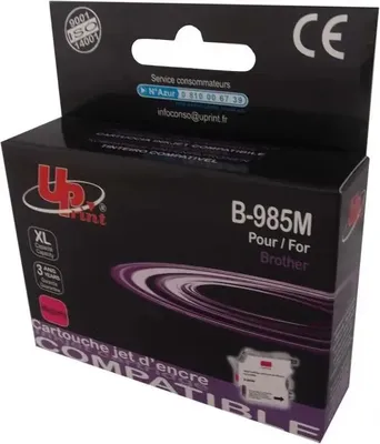 Produktbild von Tintenfass UPRINT LC985, BROTHER, Magenta