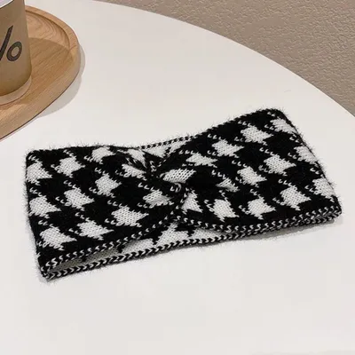 Productafbeelding van Houndstooth Haarband voor Vrouwen en Meisjes