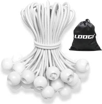 Imagen del producto de Juego de gomas para sujetar, 20 cm, 25 unidades, para tiendas de campaña y lonas