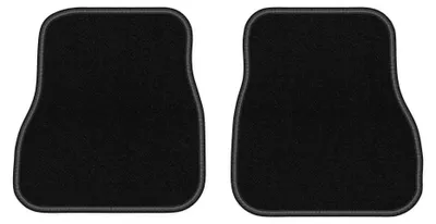 Image de Tapis arrière en moquette pour BMW 3 E30 1986-1993 (cabriolet) – 2 pièces, noirs, sur mesure – Wielganizator LUX
