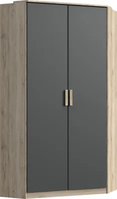 Produktbild von Eck-Kleiderschrank Kleideraufbewahrung Schrank Holzschrank "Canton IV"