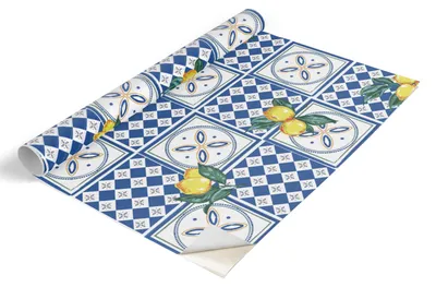 Obrázok produktu pre Fólia na nábytok Tulup – samolepiaca fólia na nábytok – samolepiaca fólia 100 x 50 cm – fólia na skriňu – fólia na nábytok – fólia do kuchyne – vodovzdorná – umývateľná – samolepiaca – bez vzduchových bublín – citrónový vzor