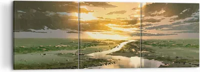 Produktbild von Bild auf Leinwand - Leinwandbild - natur natur - 120x40cm - Wand Bild - Wanddeko - Wandbilder - Leinwanddruck - Bilder - Kunstdruck - Wanddekoration - Leinwand bilder - Wandkunst - CA120x40-4042