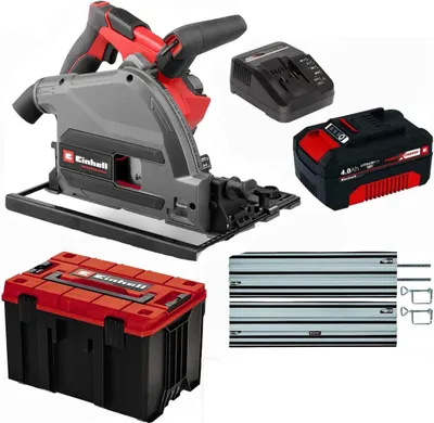 Produktbild von Einhell Tauchsäge TP-PS 18/165 Li BL -Führungsschiene, Akku 4.0 Ah, Systainer