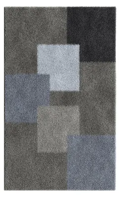 Produktbild von Badematte - 60 x 100 cm - Taupe - Anthrazit - Grau - Polyacryl - Karos