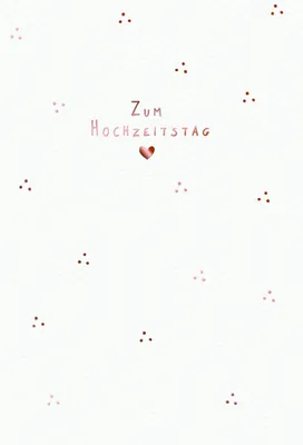Produktbild von Hochzeitstag  Karte mit Briefumschlag Herz, Zum Hochzeitstag