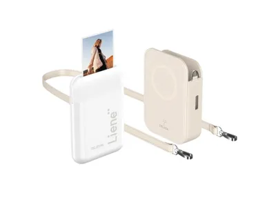 Obrázek produktu pro Telesin Mini Fototiskárna Mobilní Bezinkoustová Tiskárna Bluetooth Foto 5x7,6cm 300DPI