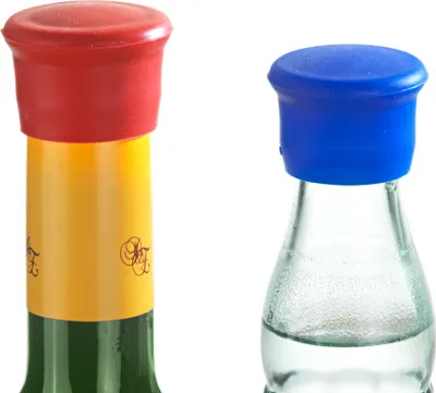 Produktbild von GKA 8 Stück Silikon Korken wiederverwendbar luftdicht aromadicht Weinflasche Flasche Wasserflasche Verschluß