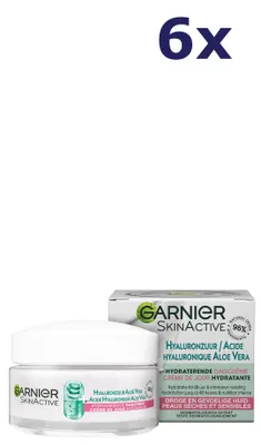 Produktbild von 6x Garnier skinactive Dagcrème - Hyaluronzuur Aloë Vera Hydraterende 50ML