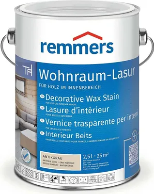 Obrázok produktu pre Remmers WOHNRAUM-LASUR ANTIKGRAU 2.5L