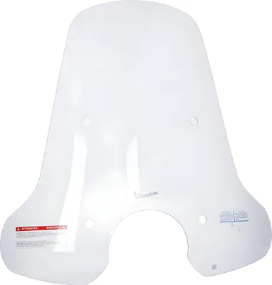 Produktbild von Piaggio Original Windschutzscheibe groß mit Halterung klar 1B006338