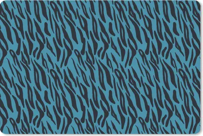Produktbild von MuchoWow® Mauspad Mousepad Tiger - Blau - Schwarz - Design - Tiere 27x18 cm - Mousepads - Maus Mat - Pad - Mausunterlage - Büroartikel - Desk Matten