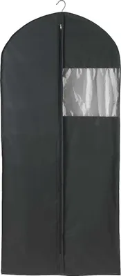 Produktbild von WENKO Kleidersack Deep Black Jumbo XXL - Kleiderhülle, Polyethylen-Vinylacetat, 60 x 135 x 12 cm, Schwarz