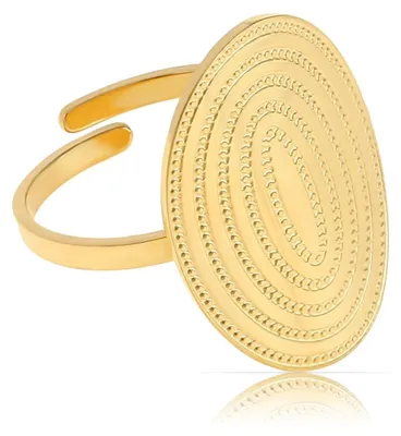 Obrázok produktu pre Nastaviteľný dámsky prsteň – zlatá farba, nehrdzavejúca oceľ