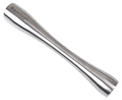 Edelstahl-Cocktailstampfer 198x31,5x16,5 mm, 135 g, silber