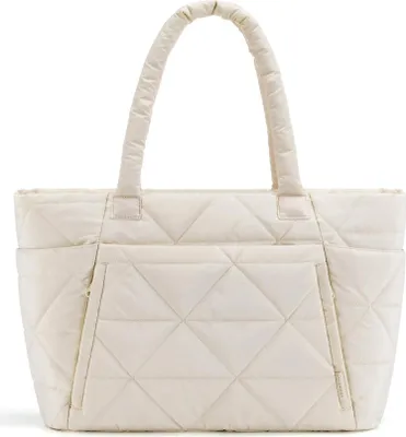 Obrázok produktu pre Bagsmart tote bag pre ženy so zipsom a priehradkami, veľká prešívaná taška cez rameno