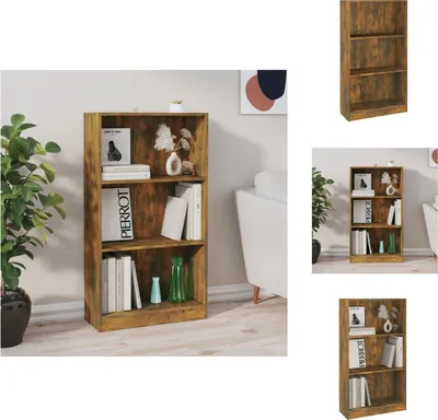 Obrázek produktu pro vidaXL Regál na knihy kouřový dub 60x24x109 cm materiál na bázi dřeva - Regály a knihovny