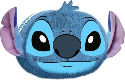 Productafbeelding van Karactermania Lilo & Stitch pluche portemonnee, model H, met pilvorm, 10x13x5 cm, blauw. Blauw, one size