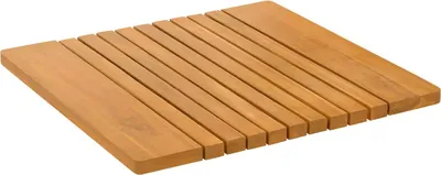 Produktbild von (Robust Möbel) Badematte Uni Braun 59x40cm Holz - Badematten DE531684