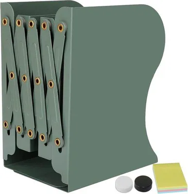Produktbild von Bücherstützen aus Metall - Verstellbar in Grün