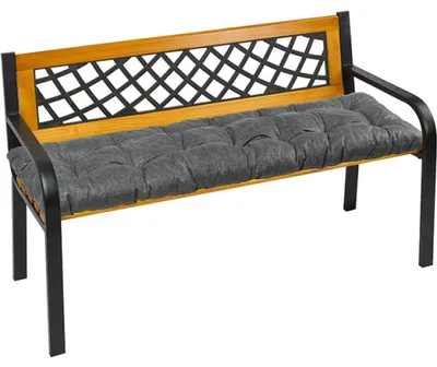 Zdjęcie produktu dla Siedzisko na ławkę pikowane - 40x120 cm - grafitowe