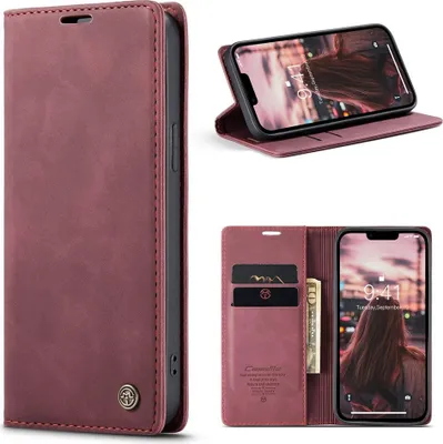 Produktbild von iPhone 15 Hülle - CaseMe 013 Klapphülle - Bordeaux