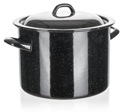 Produktbild von BANKETT Topf emailliert 22 cm, mit Deckel