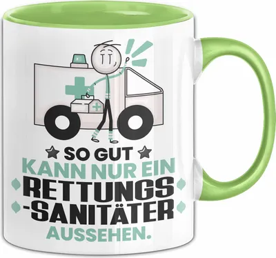 Produktbild von Rettungssanitäter Geschenk Tasse So Gut Kann Nur Ein Rettungssanitäter Aussehen Geschenkidee Kaffee-Becher (Grün)