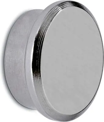 Produktbild von MAUL Magnet rund 1 Stück 8 kg Stahl Metall Neodym Ø 2.2 x 0.9 cm silber