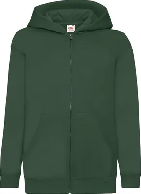 Produktbild von Fruit Of The Loom Kapuzenjacke für Kinder BC1368 (128) (Flaschengrün)