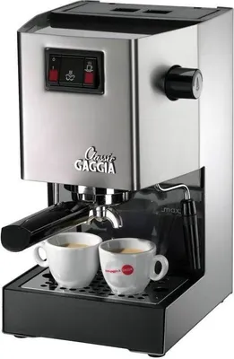 Produktbild von Gaggia Classic Traditionelle Espressomaschine, Edelstahlgehäuse, Tassenwärmer, Milchaufschäumer