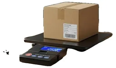 Productafbeelding van Platformweegschaal, draagvermogen 50 kg, zeer nauwkeurige meting, rood