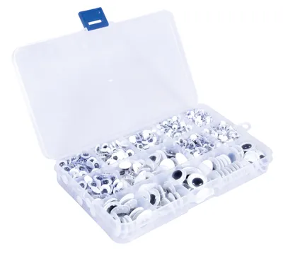 Produktbild von XXL Wackelaugen selbstklebend "Sortiert", Box mit 1.500 Stück