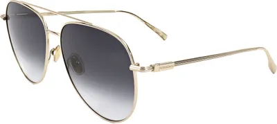Zdjęcie produktu dla Męskie okulary przeciwsłoneczne Ferragamo SF308S 715 LIGHT GOLD/BLUE GRADIENT 61/15/145