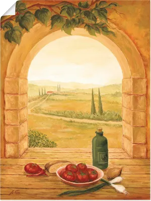 Produktbild von ARTland Poster Fensterblick I Größe: 60x80 cm
