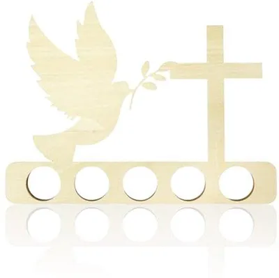 Produktbild von Holzknutselgeldgeschenk - Einzigartiges Geburtstaggeschenk für Kinder - Kreuz und Vogel Design