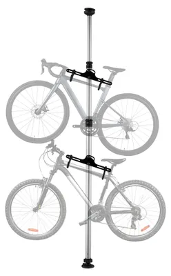 Produktbild von Wiltec Teleskop Fahrradhalter für 2 Räder je 20kg 160-340cm, Fahrradständer platzsparend, Hängesystem verstellbar mit 360° Haltearmen
