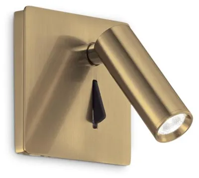 Immagine prodotto di Applique Moderna Lite Metallo Ottone Led 3W 3000K Luce Calda
