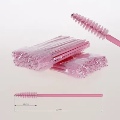 Immagine prodotto di Estensione ciglia spazzole per ciglia spazzole per ciglia spazzole per mascara spazzola per ciglia rosa