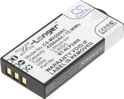 Produktbild von TECHTEK Akku Kompatibel mit [URC] MX-5000, TRC-1280 Ersetzt BT-NLP2400, für NC1110
