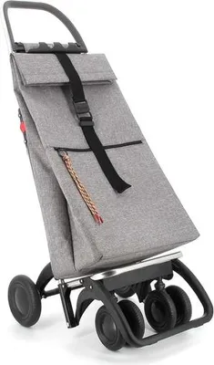 Image de Rolser Chariot de courses Big Tweed - Cadre aluminium pliable avec roues avant rotatives - Capacité 44L Rolser Chariot de courses Big Tweed - Cadre aluminium pliable avec roues avant rotatives - Capacité 44L