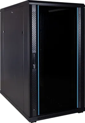 Produktbild von 22 HE 19” Serverschrank, mit Glastür (BxTxH) 600 x 1000 x 1200mm