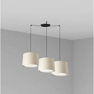 Produktbild von SAMBA Hängelampe schwarz/beige ø450 3L 64314-55-3L