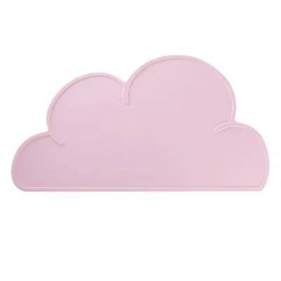 Produktbild von Wolke Futterunterlage wasserdichte Unterlage für Futternäpfe Katzen Welpen Haustiere Silikon Platzset,(Rosa)