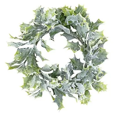 Winterkranz aus Kunststoff, Ilex, Ø 14 cm, Weihnachten