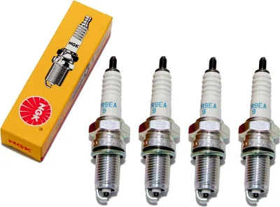 Zdjęcie produktu dla Zestaw świec zapłonowych NGK 4x DPR9EA-9 Świeca zapłonowa z filtrem przeciwzakłóceniowym, gwint długi 19,0 mm, Ø 12,0 mm, 3717 / 5329