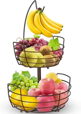 Produktbild von Leckereifachwerter mit Bananenstütze und Obsthalter - Bronze - 2 Stück