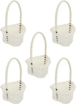 Produktbild von Kleine rieten rotan Mand mit Griff, Paarungsmand, Herz-Schatbox, Feierabend-Blumenmand